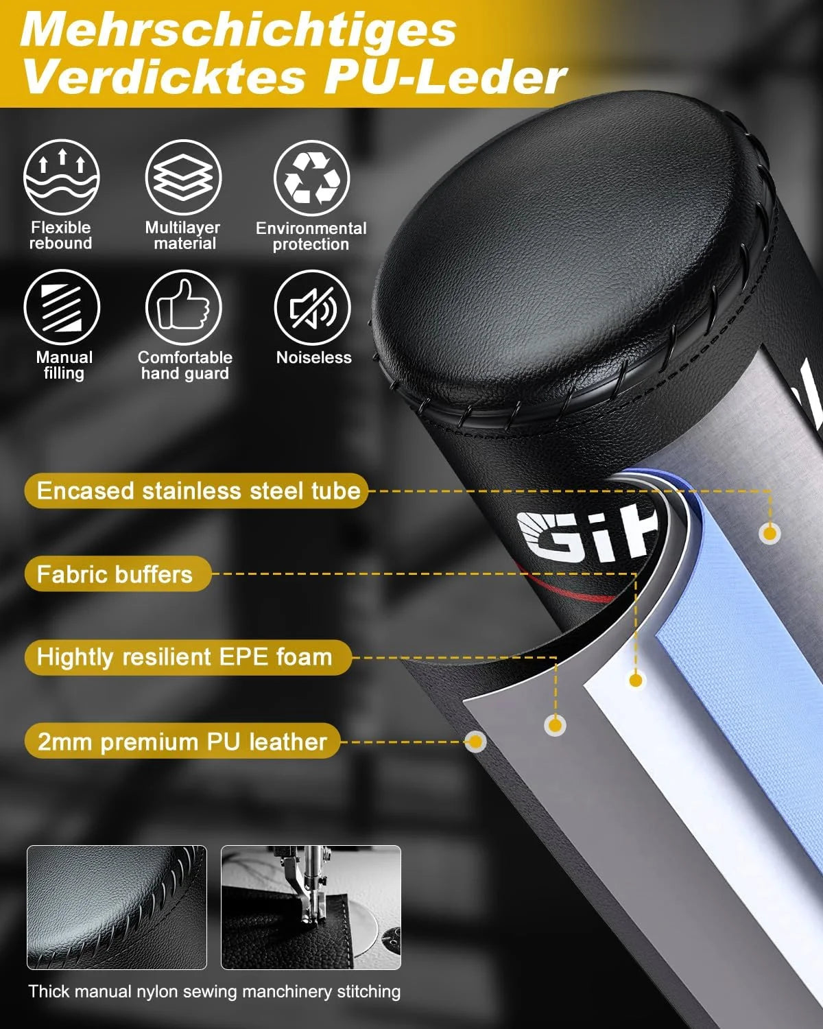 Ultimate 70" Freestanding Punching Bag - 180Lbs Heavy Duty Fitness Training with Suction Cup Base for MMA & Muay Thai