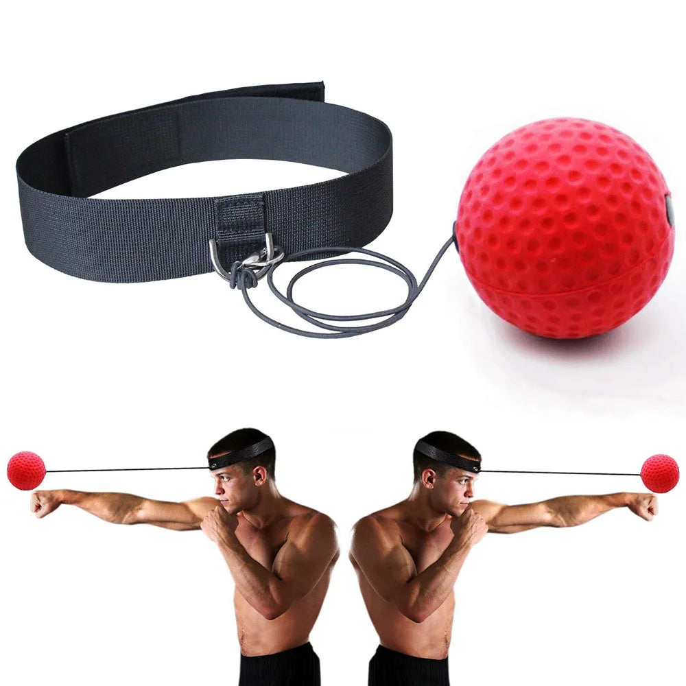 Boxing Magic Ball Reflex Speed Training with Headband Boxing Punching Balls Hand Eye Coordination Fitness Martial Arts Supplies