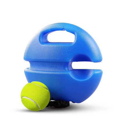 Heavy Duty Tennis Training Aids Base with Elastic Rope Ball Practice Self-Duty Rebound Tennis Trainer Partner Sparring Device