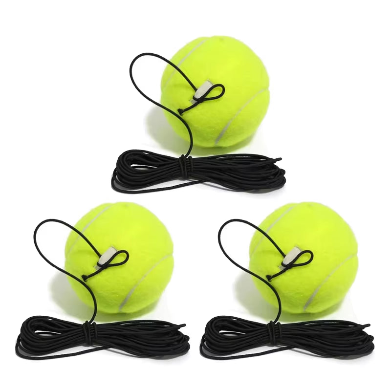 Heavy Duty Tennis Training Aids Base with Elastic Rope Ball Practice Self-Duty Rebound Tennis Trainer Partner Sparring Device